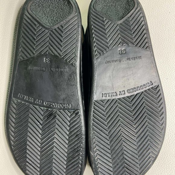 Nwot Finn Comfort Black Nubuck Leather Open Toe Ankle Strap Sandal size 7.5 - Picture 2 of 6